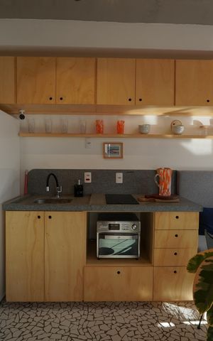 Studio à venda com 34m², 1 quarto e sem vagaCozinha