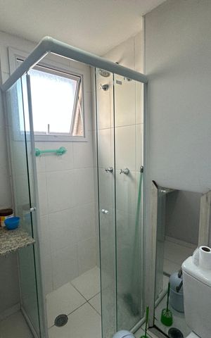 Apartamento para alugar com 60m², 2 quartos e 1 vaga Apartamento para alugar com 60m², 2 quartos e 1 vagaBanheiro da Suíte
