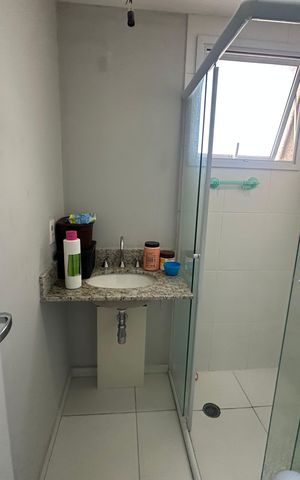 Apartamento para alugar com 60m², 2 quartos e 1 vaga Apartamento para alugar com 60m², 2 quartos e 1 vagaBanheiro da Suíte