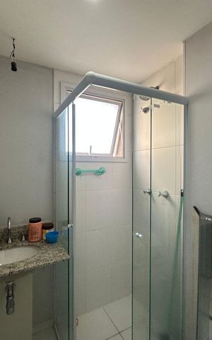 Apartamento para alugar com 60m², 2 quartos e 1 vaga Apartamento para alugar com 60m², 2 quartos e 1 vagaBanheiro da Suíte