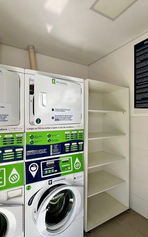 Apartamento para alugar com 33m², 1 quarto e 1 vaga Apartamento para alugar com 33m², 1 quarto e 1 vagaÁrea comum - Lavanderia