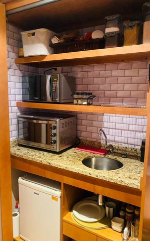 Studio para alugar com 37m², 1 quarto e 1 vaga Studio para alugar com 37m², 1 quarto e 1 vagaCozinha