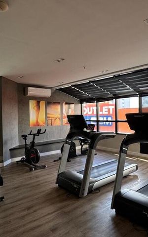 Studio para alugar com 37m², 1 quarto e 1 vaga Studio para alugar com 37m², 1 quarto e 1 vagaAcademia
