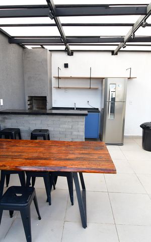 Studio para alugar com 36m², 1 quarto e 1 vagaÁrea comum - Churrasqueira