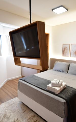 Studio para alugar com 36m², 1 quarto e 1 vagaQuarto