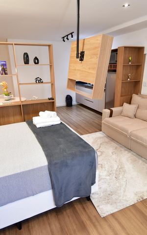 Studio para alugar com 36m², 1 quarto e 1 vagaQuarto