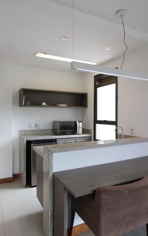 Studio à venda com 43m², 1 quarto e 1 vagaCozinha