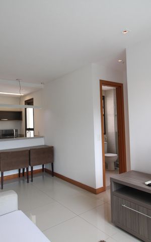 Studio à venda com 43m², 1 quarto e 1 vagaSala