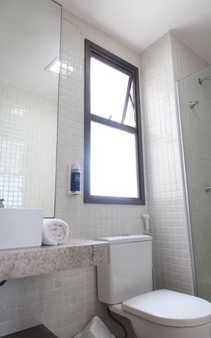 Studio à venda com 43m², 1 quarto e 1 vagaBanheiro