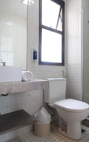 Studio à venda com 43m², 1 quarto e 1 vagaBanheiro