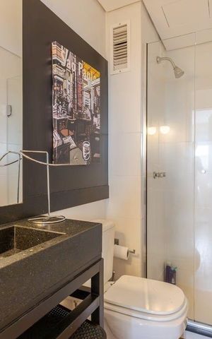 Apartamento à venda com 55m², 1 quarto e 1 vagaBanheiro 2