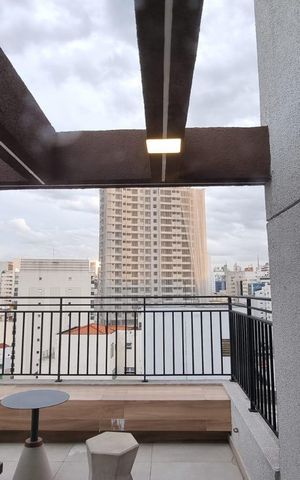 Studio à venda com 26m², 1 quarto e sem vaga