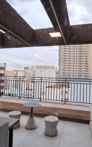 Studio à venda com 26m², 1 quarto e sem vaga