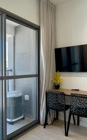 Studio para alugar com 27m², 1 quarto e sem vaga Studio para alugar com 27m², 1 quarto e sem vagaSala