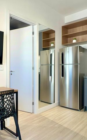 Studio para alugar com 27m², 1 quarto e sem vaga Studio para alugar com 27m², 1 quarto e sem vagaSala