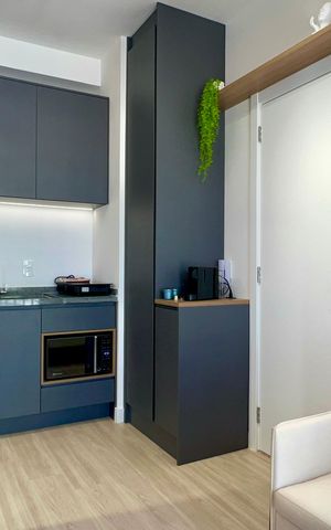 Studio para alugar com 27m², 1 quarto e sem vaga Studio para alugar com 27m², 1 quarto e sem vagaSala