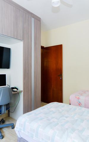 Apartamento à venda com 96m², 3 quartos e 2 vagasQuarto 2