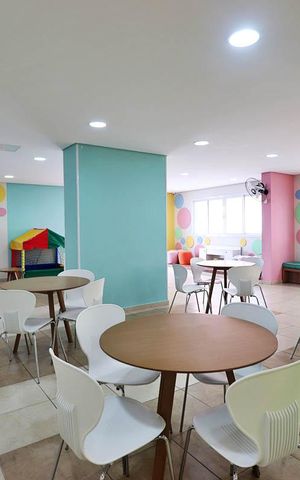 Apartamento à venda com 46m², 2 quartos e 1 vaga Apartamento à venda com 46m², 2 quartos e 1 vagaSalão de Festas infantil