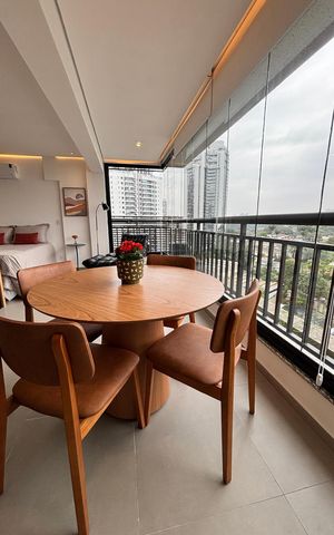 Apartamento à venda com 47m², 1 quarto e 1 vaga Apartamento à venda com 47m², 1 quarto e 1 vagaVaranda do Studio