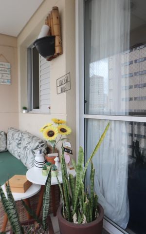 Apartamento à venda com 66m², 3 quartos e 1 vagaVaranda