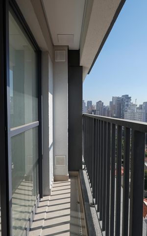 Studio à venda com 23m², 1 quarto e sem vagaVaranda