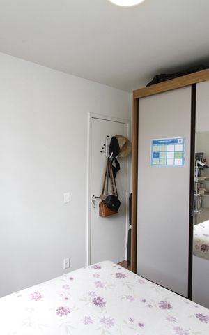 Apartamento à venda com 44m², 2 quartos e 1 vagaQuarto 2