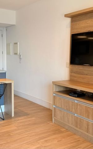Studio à venda com 45m², 1 quarto e 1 vaga