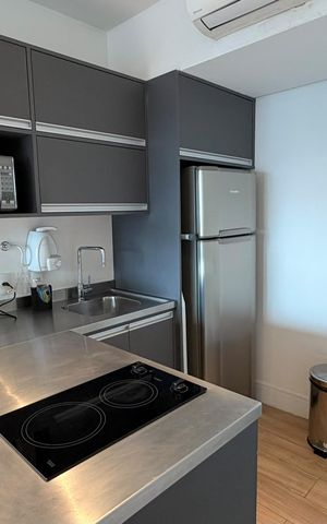 Studio à venda com 45m², 1 quarto e 1 vaga