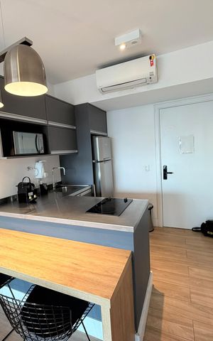 Studio à venda com 45m², 1 quarto e 1 vaga