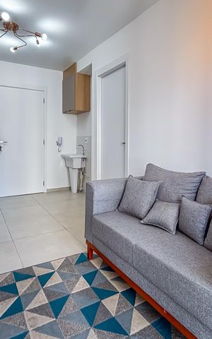 Apartamento à venda com 27m², 1 quarto e sem vaga