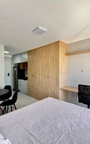 Studio para alugar com 25m², 1 quarto e sem vaga Studio para alugar com 25m², 1 quarto e sem vagaStudio