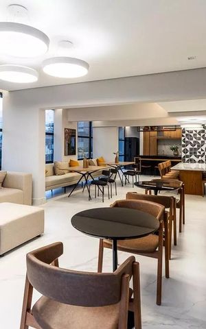 Studio para alugar com 26m², 1 quarto e sem vaga Studio para alugar com 26m², 1 quarto e sem vagaÁrea comum - Salão de festas