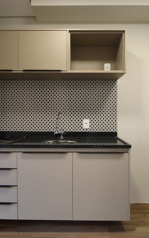 Studio à venda com 25m², 1 quarto e sem vagaCozinha