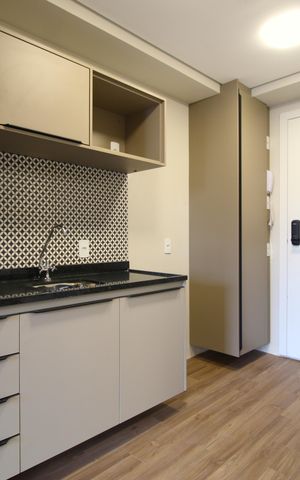 Studio à venda com 25m², 1 quarto e sem vagaCozinha