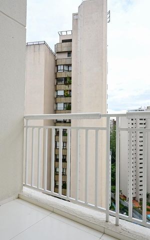 Apartamento para alugar com 49m², 1 quarto e 1 vagaVaranda
