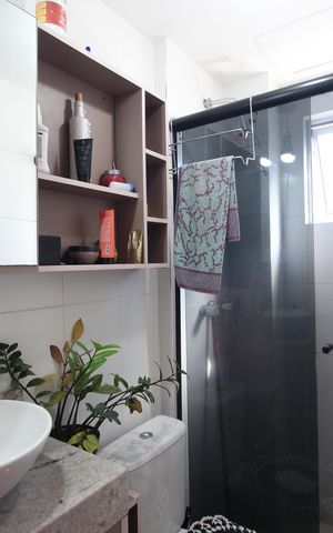 Apartamento à venda com 47m², 2 quartos e 1 vagaBanheiro