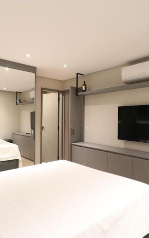 Apartamento para alugar com 70m², 1 quarto e 2 vagasQuarto