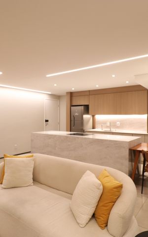 Apartamento para alugar com 70m², 1 quarto e 2 vagasSala/Cozinha