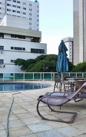 Studio para alugar com 48m², 1 quarto e 1 vaga Studio para alugar com 48m², 1 quarto e 1 vagaÁrea comum - Piscina