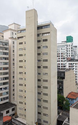 Studio para alugar com 29m², 1 quarto e sem vaga Studio para alugar com 29m², 1 quarto e sem vagaVista da Varanda do Quarto