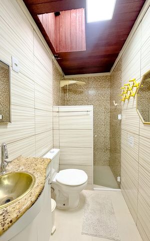 Casa para alugar com 70m², 2 quartos e 2 vagasBanheiro