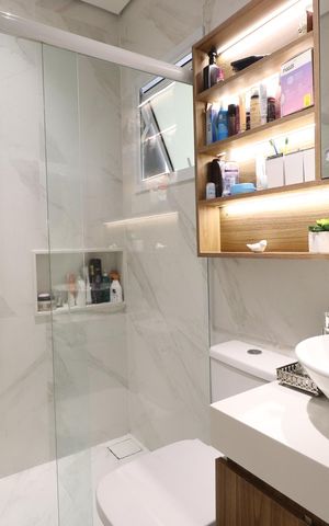 Casa à venda com 100m², 3 quartos e 2 vagasBanheiro da Suíte 3