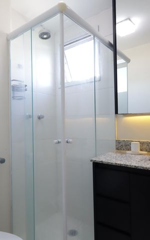 Apartamento à venda com 70m², 2 quartos e 1 vagaBanheiro da Suíte
