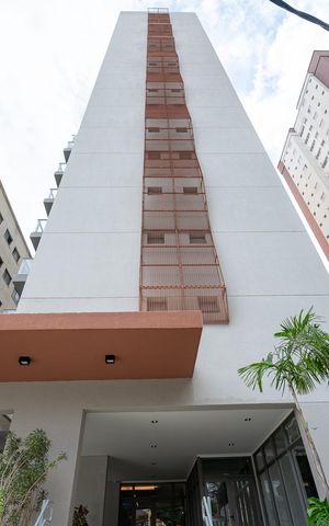 Studio à venda com 29m², 1 quarto e sem vaga Studio à venda com 29m², 1 quarto e sem vagaFachada