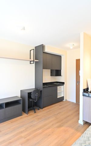 Studio à venda com 29m², 1 quarto e sem vagaSala/Quarto