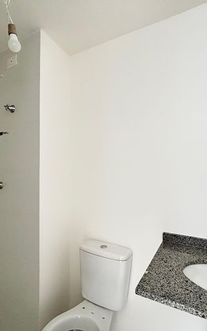 Apartamento à venda com 24m², 1 quarto e sem vaga Apartamento à venda com 24m², 1 quarto e sem vagaBanheiro da Suíte