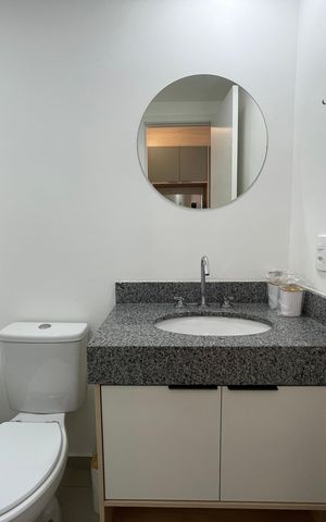 Apartamento para alugar com 25m², 1 quarto e sem vaga Apartamento para alugar com 25m², 1 quarto e sem vagaBanheiro