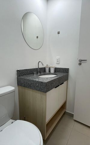 Apartamento para alugar com 25m², 1 quarto e sem vaga Apartamento para alugar com 25m², 1 quarto e sem vagaBanheiro