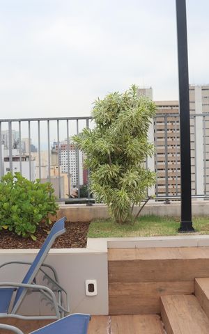 Apartamento para alugar com 25m², 1 quarto e 1 vagaTerraço