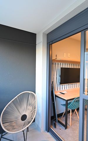 Studio para alugar com 29m², 1 quarto e sem vagaVaranda
